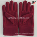 Guantes de lana roja de alta calidad con precio barato